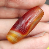 Antique Yemeni Old Eye Agate Middle Eastern Red, yellow Agate Bead -4Y
